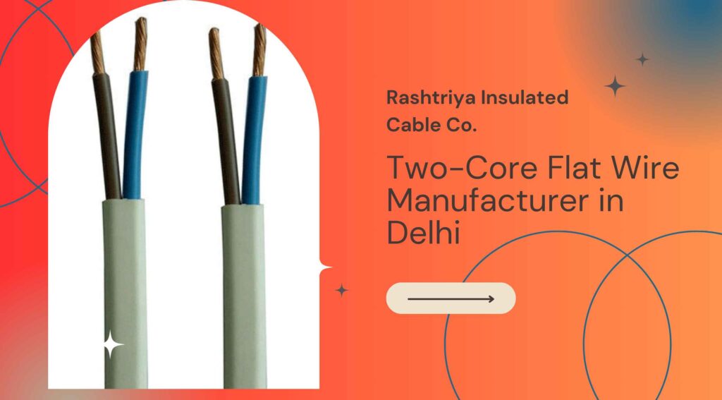 Two-Core Flat Wire Manufacturer in Delhi